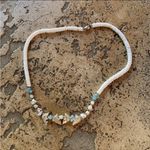 Vintage 90s Puka Shell Mother of Pearl Dolphin Necklace Hawaii White Photo 3