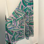 Flying Tomato  Sheer Funky Retro Printed Wide Leg Palazzo Pants Size Small Photo 3