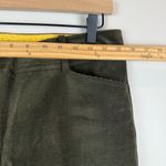 J. McLaughlin Pants Women's 6 Olive Green Corduroy Straight Leg Trousers Classic Photo 5