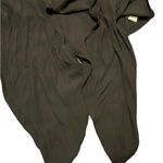 Revamped  black long sleeve tie front blouse size small Photo 2