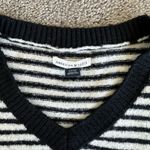 American Eagle Black Striped Sweater Photo 2