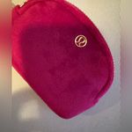 Lululemon Dual Pouch Wristlet L Monogram Velvet in Berry Rumble Photo 4