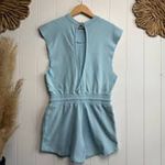 Free People  Sky Blue Sleeveless Romper Photo 2