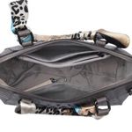 Genuine Leather Gray Crocodile Crossbody Shoulder Strap Bag With Scarf Detail Photo 6