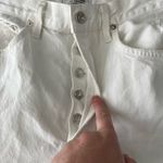 AGOLDE  Rigid White Straight Leg Distressed 90s Look Ankle Length Jeans Size 29 Photo 5