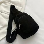 Black Corduroy Sling Bag Photo 1