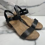 Lucky Brand Women's Black Leather Closet Staple Strappy Pagona Sandals Sz 7.5 Photo 0