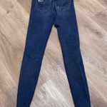 American Eagle  Super Hi Rise Jegging 4 Regular Denim Dark Wash Distressed Photo 1