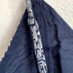 American Eagle NWT AEO Floral Crop Tank Top in Blue Photo 3