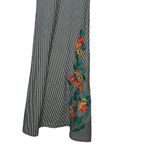 Judith March Judith‎ March Women's Pants Flare Pull On Striped Embroidered Floral Medium NWT Photo 7