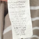 Prómesa PROMESA Striped Bow Tie Bell Sleeve Top Gray White Size Medium Photo 6