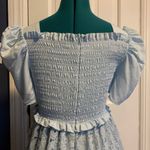 Rachel Parcell  Blue Lace Smocked‎ Waist Dress Size XS Photo 4