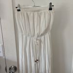 Strapless Long White Beach Dress Size XS Photo 5