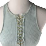Out From Under Urban Outfitters Dallas Mint Green LaceUp Crop Tank Racerback Top Photo 6