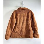 Forever 21 Teddy Jacket Womens Size Large Brown Buttoned Front Pockets Photo 2