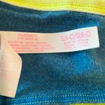 PINK - Victoria's Secret VS PINK Teal Blue & Neon Yellow T-Back Bralette Size Large Photo 5