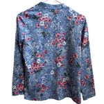 Vintage Women's Koko Knits 80s Floral Cardigan Size M Feminine Dainty Coquette Blue Size M Photo 2