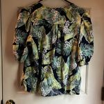 Panama Jack short sleeve tropical print puff sleeves. GUC. Photo 2