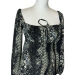 Urban Outfitters  Vivienne Printed Long Sleeve Mini Dress Medium Photo 3