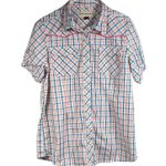 Bit And Bridle Shirt Women's Size M Western Pearl Snap Plaid Short Sleeve Size M Photo 0