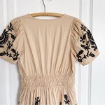 Anthropologie  • The Somerset Maxi Dress: Embroidered Edition tan black floral Photo 12