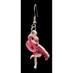 Pink Flamingo Earrings Dangle Hooks New Double Sided Las Vegas Florida B… Photo 9