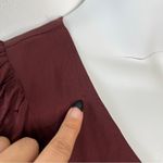 ARITZIA WILFRED Mini Dress Womens Size 0 Drop Waist Satin Fairy Coquette Holiday Brown Photo 10