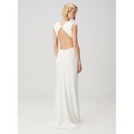 Tadashi Shoji Tenney Maxi Evening Dress in White Size Medium Photo 10