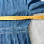 Boden Hattie Denim Chombery Shirt Dress Women's US 10P Blue Long Sleeve Pockets Photo 5