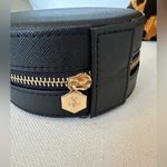 Black and Gold Travel Jewelry Case with Mirror Photo 2