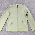 Eileen Fisher Vintage Womens Felted Lambswool Jacket PS Green Full Zip Cardigan Photo 0
