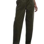 Topshop Corduroy Peg Pants Khaki Green NWT Size 0 Photo 0