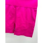 Zyia Active Bright Neon Pink Compression Biker Shorts 5" Inseam Womens Medium Photo 2