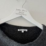 Reformation  Gray Stripe Cashmere Sweater Photo 3