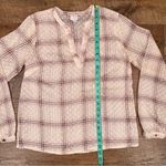 A New Day Plaid Long Sleeve Blouse Photo 8
