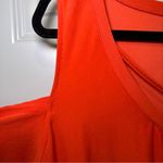 Eye Candy Orange/Coral Strappy V Neck Cold Shoulder Dress size 3X Photo 5