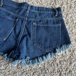 Bullhead Denim Co. Dark Wash Button Fly High Rise Jean Shorts Size 25 Blue Photo 11