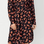 Ann Taylor floral button down shirt dress SIZE XL STYLE #575861 pumpkin patch Photo 0