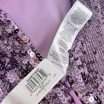 Dress the Population Andy Sequin Strapless Jumpsuit in Lavender Multi Size Large Photo 7