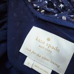 Kate Spade  Dress Night Sky Dot Mini Rich Navy Silver Star Sheer Layered Size 2 Photo 8