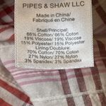 Veronica Beard  Della Plaid Ruched Dress‎ White Pink Tie Front Shirt Dress Size 4 Photo 7