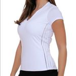 Lucky in Love Core Double Front White Tennis Tee Size XS Photo 2