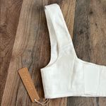 SKIMS New Bridal Silk Lingerie Corset Square Neck Top Ivory Size XS Photo 5