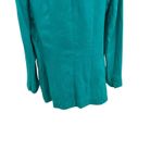 Lafayette 148  New York Blazer Linen Oversized Turquoise Teal Blue Size 14‎ Photo 8