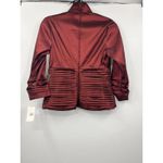 Tadashi Collection Formal Evening Blouse Ruby Red 3/4 Sleeve Size 6 New Photo 6