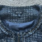 Apt. 9  Women's Charcoal Tweed Shimmer Blazer with Fringe Photo 1