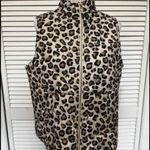 Mud Pie  cheetah print puffer vest small Photo 0