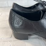 Born Womens Naleigh Oxford Pumps 8.5 Black Lace Up Shoes Wingtip Low Heel Retro Photo 2