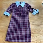 NWT KINGSTON GREY Womens Burgundy Elbow Sleeve Short Dress Juniors Size XL Photo 3