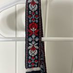 Eyeshadow EUC  women’s black white striped loose embroidered strap tank top small Photo 2